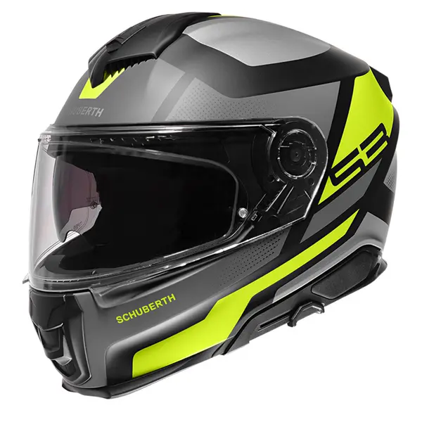Image of Schuberth S3 Daytona Black Yellow Full Face Helmet XL