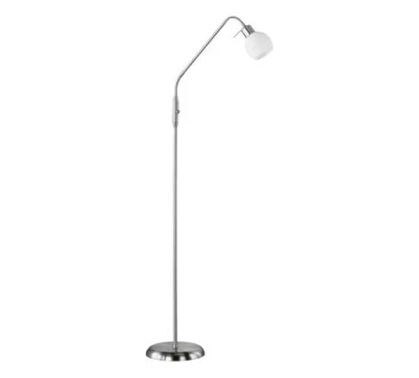 Image of Freddy Modern Task Floor Lamp Nickel Matt 3000K