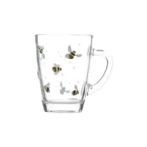 Image of Price & Kensington Sweet Bee Glass Mugs 28cl Pack 2