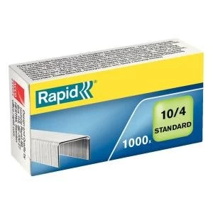 Image of Rapid Standard 104 Staples 4mm Shank Length Pack of 1000 24862900