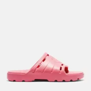 Image of Timberland All Gender Get Outslide Sandal In Pink Pink Product gender genderless, Size 5.5