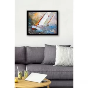 Image of SC0964 Multicolor Decorative Framed MDF Painting