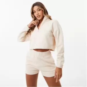 Image of Everlast quarter Zip Fleece Top - Neutral