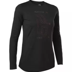 Image of Fox Ranger Women Drirelease Long Sleeve Jersey - Black