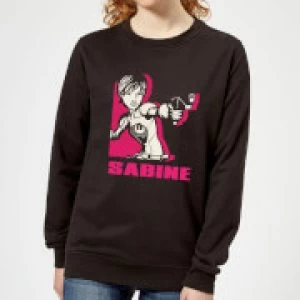 Image of Star Wars Rebels Sabine Womens Sweatshirt - Black - 3XL - Black