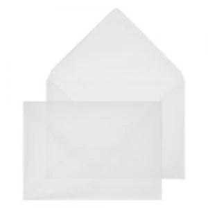 Image of Creative Senses Envelopes C6 Gummed 114 x 162mm Plain 92gsm Translucent White Pack of 500