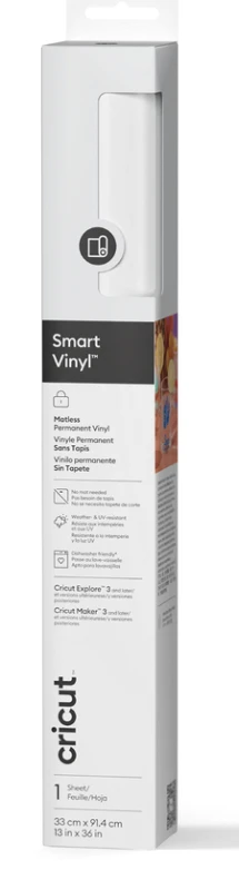 Image of Cricut Smart Vinyl Permanent White Matte