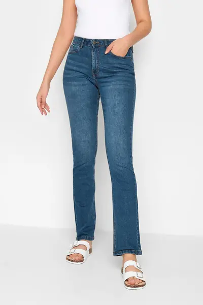 Image of Long Tall Sally Tall Slim Jeans Mid Blue