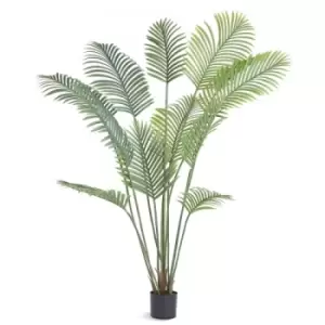 Image of VEVOR Artificial Palm Tree, 1.8mTall Faux Plant, Secure PE Material & Anti-Tip Tilt Protection Low-Maintenance Plant, Lifelike Green Fake Tree for Hom