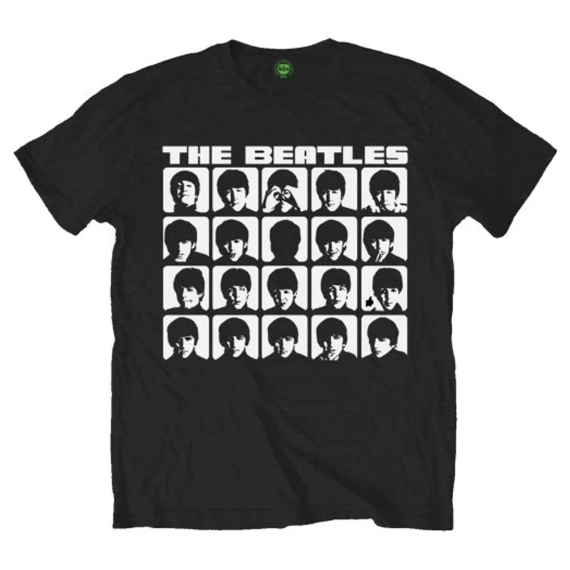 Image of The Beatles The Beatles Men Hard Days Night Faces T-Shirt in Black Size: X-Large Black XL Male 5063238544369