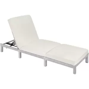 Image of Tectake - Sun lounger Sofia rattan - reclining sun lounger, garden lounge chair, sun chair