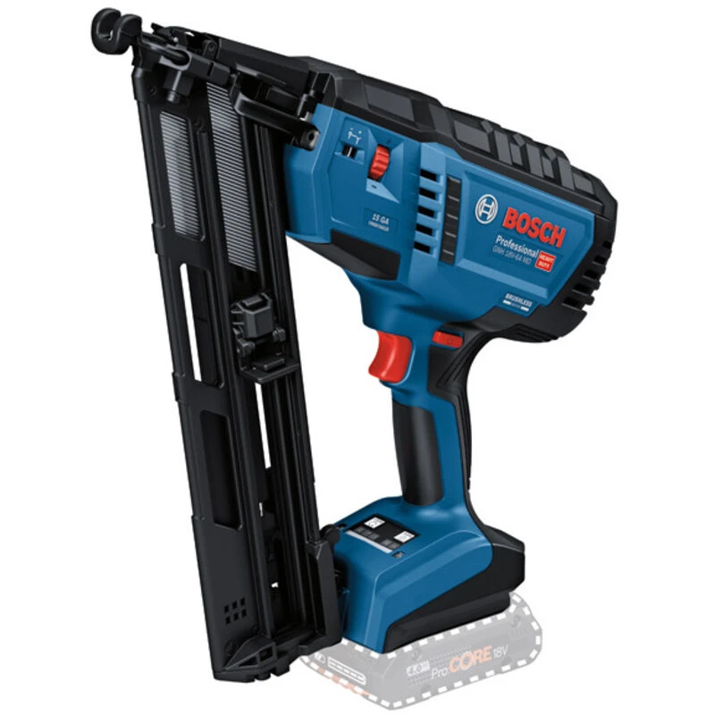 Image of Bosch GNH 18V-64 MD 18v Cordless 15 Gauge 2nd Fix Nail Gun 0601482200 Batteries: No Batteries