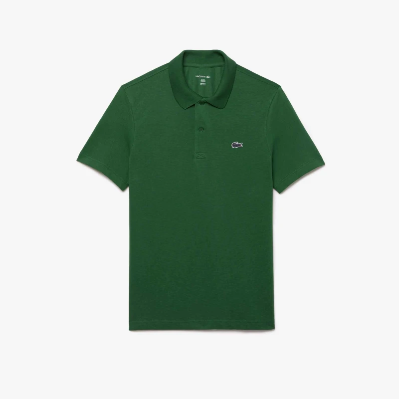 Image of Lacoste Regular Fit Cotton Blend Polo Shirt Dark Green XXL