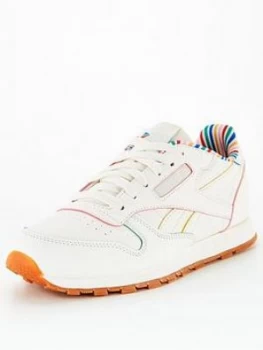 Image of Reebok Classic Leather Rainbow Stripe Junior Trainer