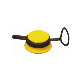 Image of Oil Filler Cap - Yellow - Ford CVH - POBC04 - High Tech Parts