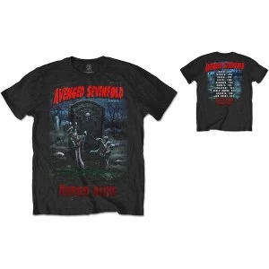 Image of Avenged Sevenfold - Buried Alive Tour 2012 Unisex Medium T-Shirt - Black