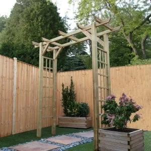 Image of Mercia Flat Top Wooden GardenArch