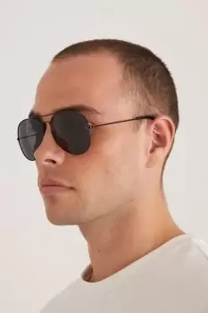 Image of Mens Narrow Aviator Frame Sunglasses