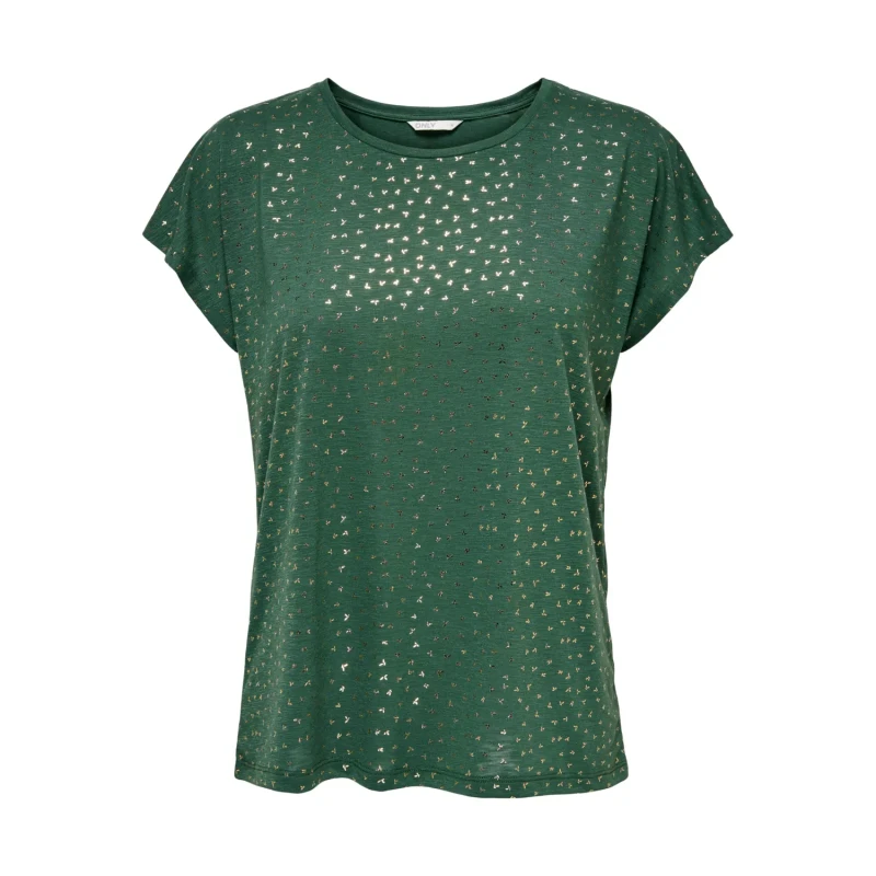 Image of Only Womens T-Shirt Only Freja Vert Female L
