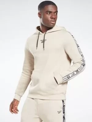 Image of Reebok Identity Tape Sweatshirt, Beige, Size S, Men