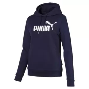 Image of Puma Logo Ladies Hoody - White
