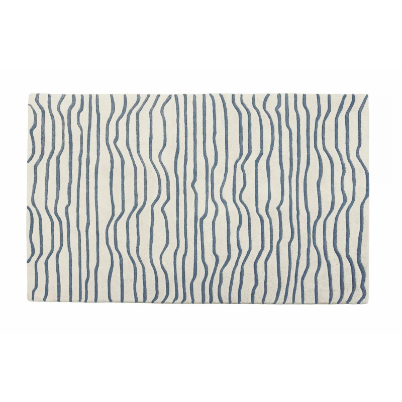 Image of Esselle Aura Dune Natural / Blue 200 x 290cm Rug Blue unisex 200x290cm