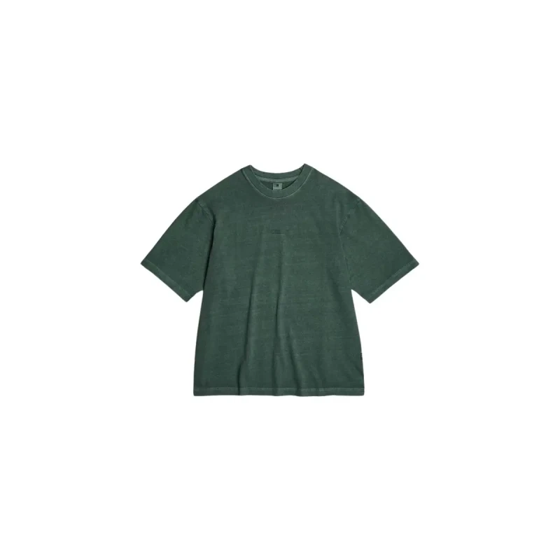 Image of G-Star Square T-Shirt over-dyed in the center of the chest G-Star Bleu Male S