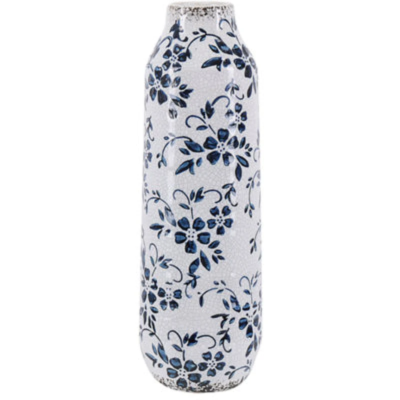 Image of Beliani Flower Vase Mulai Stoneware 30 Cm White