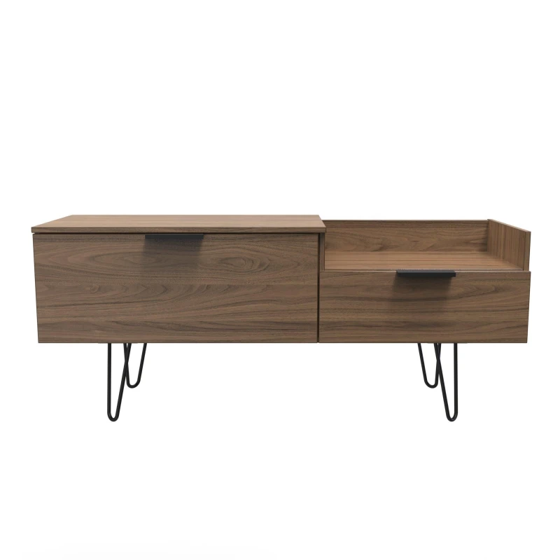 Image of Fuji TV Console Unit In Carini Walnut (Ready Assembled)
