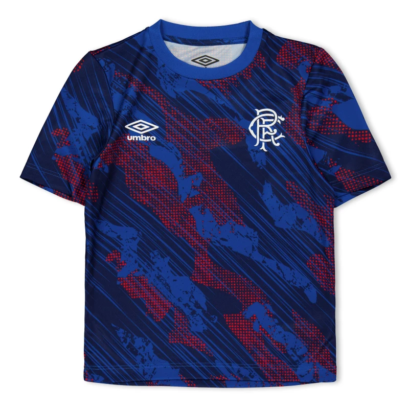 Image of Umbro Umbro RFC PM T-Shirt Jn62 Blue/Red unisex 7-8 (S)