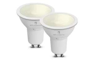 Image of 4lite Smart GU10 LED Bulb 350 Lumens Dimmable Wiz Connect Warm White 2 Pack