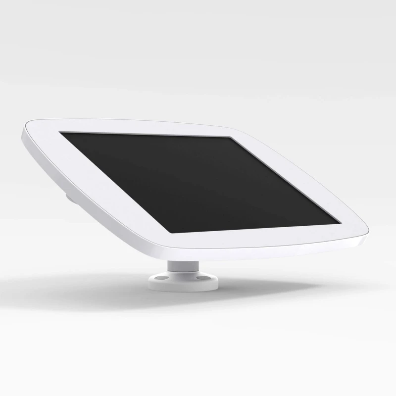 Image of Bouncepad Swivel Desk Apple iPad Pro 4th & 5th Gen 12.9 (2020 - 2021) White Exposed Front Camera and Home Button SD-W4-PL4-MG