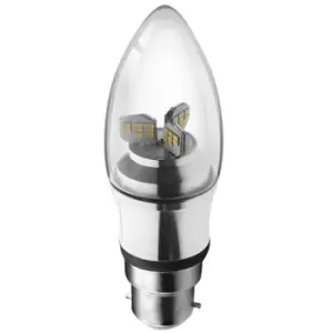 Image of Kosnic 5.5W LED BC/B22 Candle Warm White - KDIM5.5CND/B22-SLV-N27