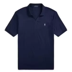 Image of Polo Ralph Lauren V Neck Polo Tee Shirt - Blue