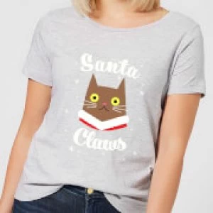Image of Santa Claws Womens T-Shirt - Grey - 4XL