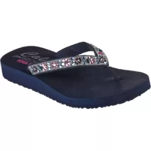 Image of Skechers Womens Meditation Garden Bliss Toe Post Flip Flops UK Size 5 (EU 38)