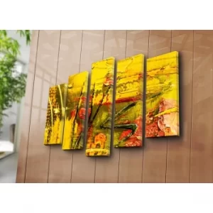 Image of 5PATK-223 Multicolor Decorative Canvas Painting (5 Pieces)