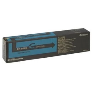 Image of Kyocera TK8705C Cyan Laser Toner Ink Cartridge