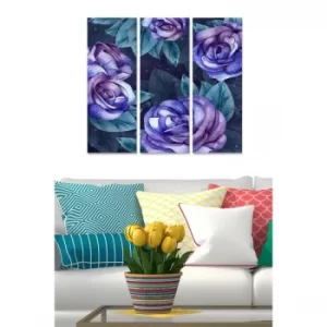 Image of MDFMK3240010 Multicolor Decorative MDF Painting (3 Pieces)