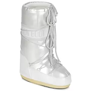 Image of Moon Boot MOON BOOT VYNIL MET womens Snow boots in White - Sizes 6 / 7,3 / 5