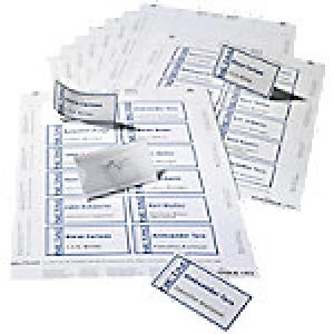 Image of Durable Standard Name Badge with Pin Landscape 75 x 40mm 818000 20 Pieces