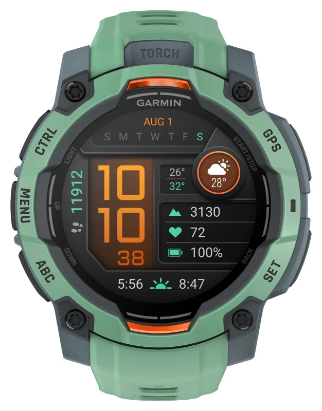 Image of Garmin 010-02936-01 Instinct 3 AMOLED Outdoor GPS Smartwatch
