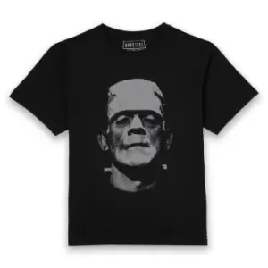 Image of Universal Monsters Frankenstein Black and White Mens T-Shirt - Black - XS