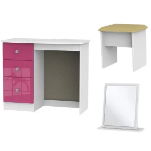 Image of Robert Dyas Tedesca Dressing Table Set / White