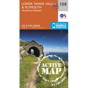 Image of Lower Tamar Valley and Plymouth by Ordnance Survey (Sheet map, folded, 2015)
