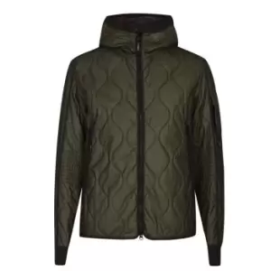 Image of CP COMPANY Hooded Bomber Jacket - Green