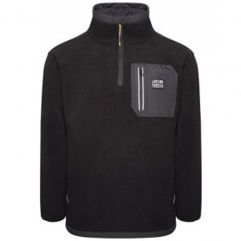Image of JCB JCB Trade Heavyweight 1/4 Zip Black L DK9W-L