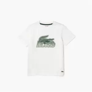 Image of Lacoste Contrast T-Shirt Infants - White