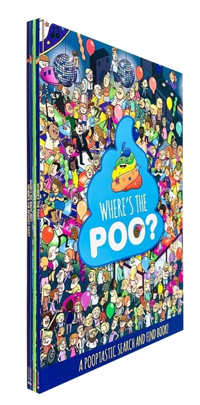 Image of Where's the Poo...? Search and Find Collection 4 Books Set by Alex Hunter Paperback Alex Hunter Books