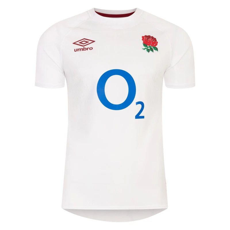 Image of Umbro England Rugby Home Shirt 2023 Six Nations Adults - White White S